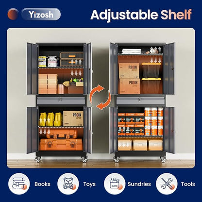 Yizosh Metal Garage Storage Cabinet - Image 5