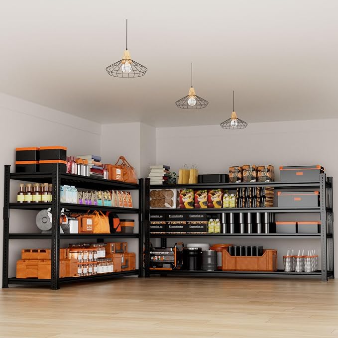 Storage Shelves Heavy Duty, 4-tier Adjustable Metal Industrial Utility Shelf - Image 6