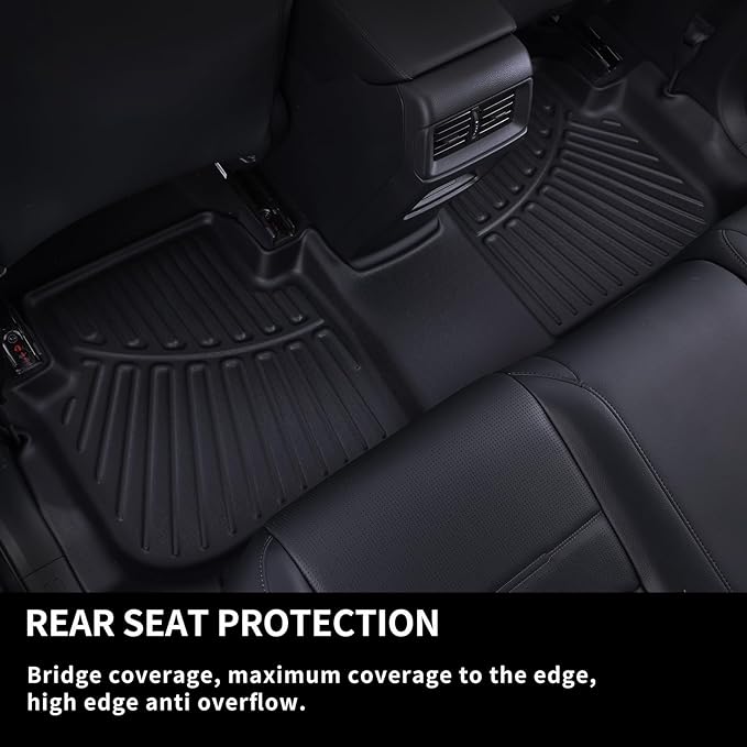SANBAN Floor Liners for 2025 Dodge Ram 1500 Crew Cab（Rear - Image 4