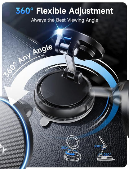 Only for iPhone Magsafe Car Mount Charger 360° Adjustable Car Phone Holder - Image 5