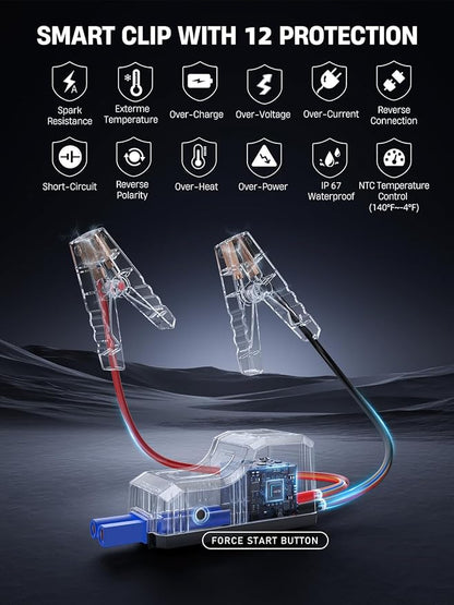 8-in-1 Car Jump Starter with Air Compressor, 5500A Portable Jump Starter Pack - Image 6