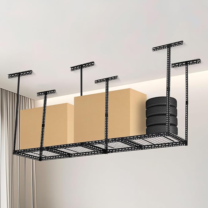Overhead Garage Storage Rack, Heavy Duty Ceiling Storage Racks - Image 2
