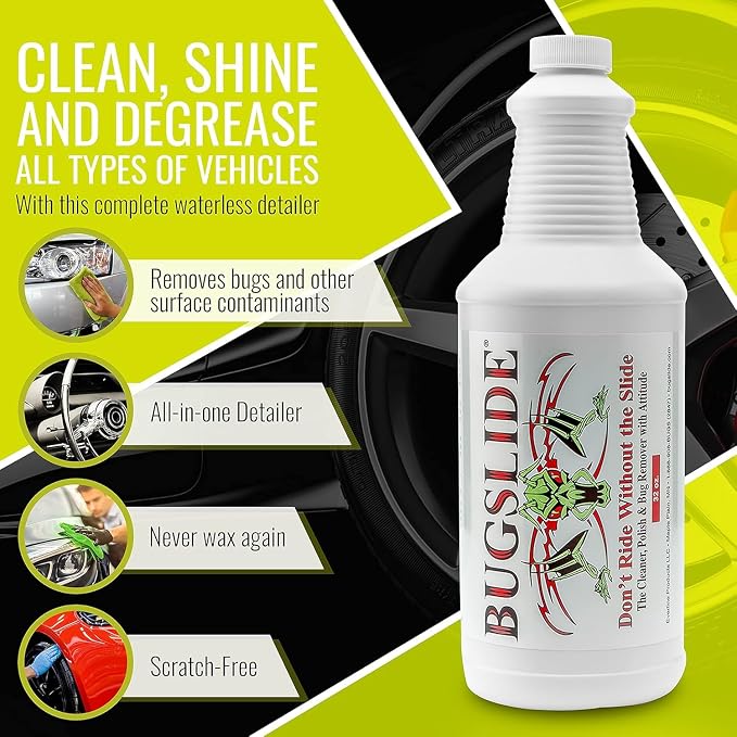 BugSlide Bug Remover Spray – All Purpose Car Cleaner & Detailer, - Image 3