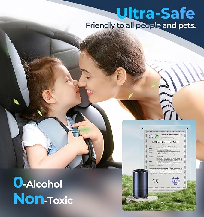 Drift Car and Home Diffuser Smart Air Freshener, Auto On/Off, Cordless & - Image 7