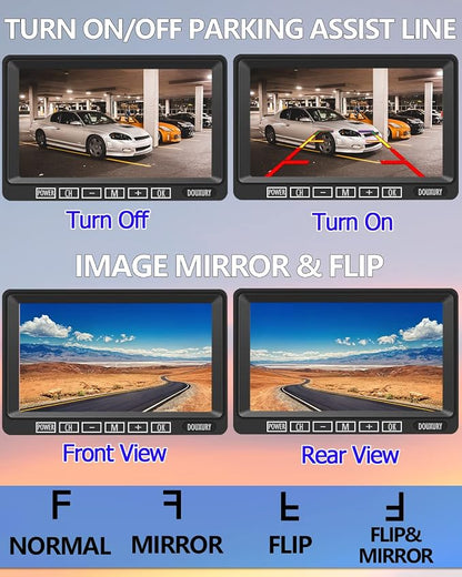 FHD 1080P 2 Digital RV Wireless Backup Camera System - Image 8