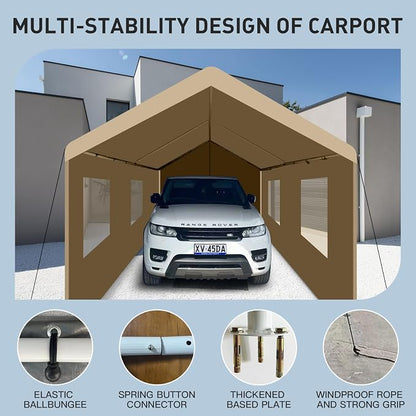 Car Canopy Portable Garage Duty Carport - Image 3
