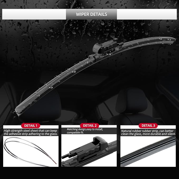 Front Rain Wiper Blades, 2-Piece Set - Image 4