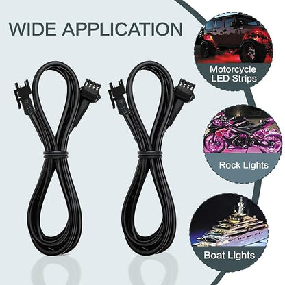 4 Pcs 4 Pin RGB Extension Cable RGB Wire - Image 3