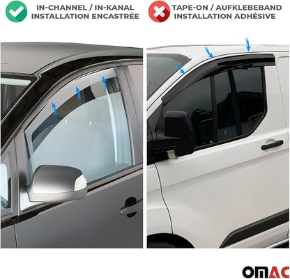 OMAC Front Bug Shield Hood Deflector & Window Visor - Image 4