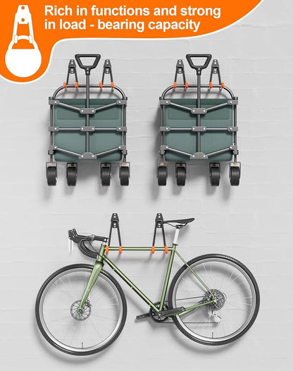 QcoQce 9 Pack Heavy Duty Hooks, Garage Wall Storage - Image 4