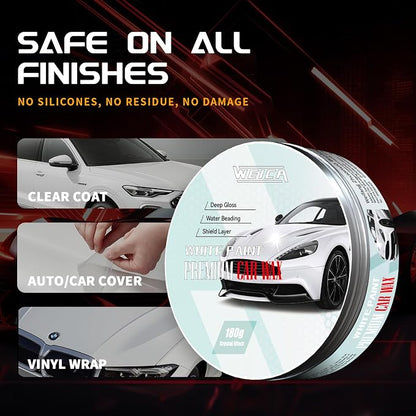 Car Wax for Light & Metallic Cars | White, Pearl | Anti-Yellowing Carnauba | - Image 4
