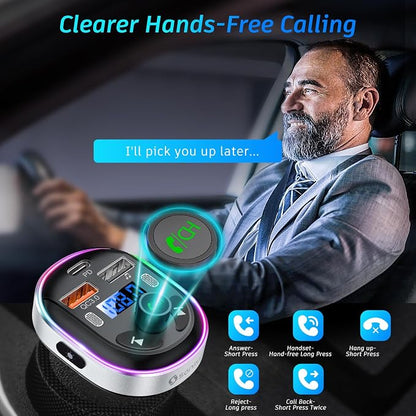 SONRU​ Bluetooth 5.3 FM Transmitter - Image 4