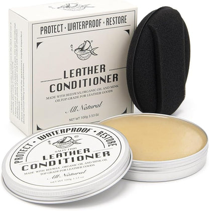 SALTY FISH All-Natural Leather Conditioner and Cleaner, Made by SALTYFISH