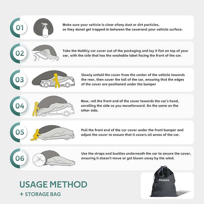Small Car Cover Waterproof All Weather - Image 6