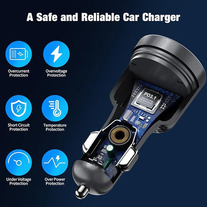 140W USB C Car Charger, Super Fast Charging - Image 5