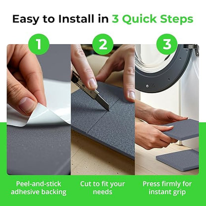 XCEL Set of 4 Gray Multi-Purpose Anti-Vibration Pads - Image 6