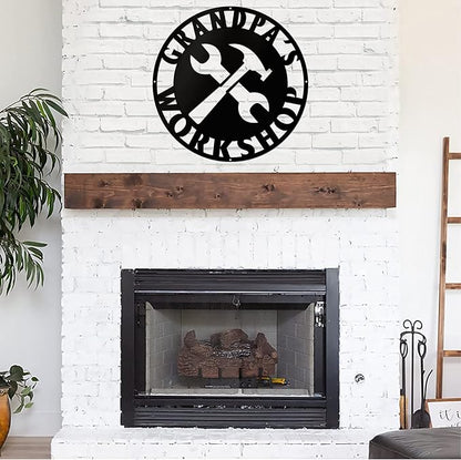Personalized Papa's Workshop Metal Sign - Image 3