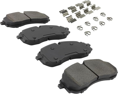 Premium Semi-Metallic Front Brake Pads Compatible - Image 2