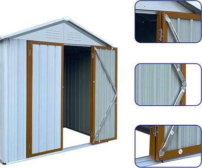 4x6 FT Outdoor Metal Storage Sheds - Image 4