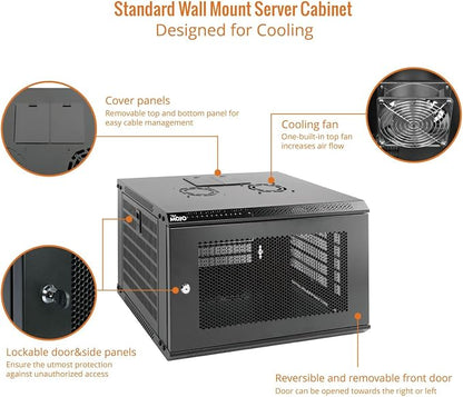 Tecmojo 6U Wall Mount Rack Network Cabinet - Image 3