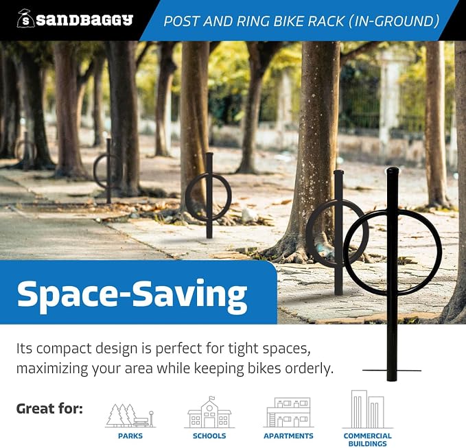 Sandbaggy Post and Ring Bike Rack - Image 7