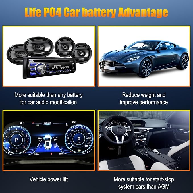 TPE Car Start-Stop Lithium Battery BCI Group47 LiFePO4 Lithium-ion Car Battery - Image 6