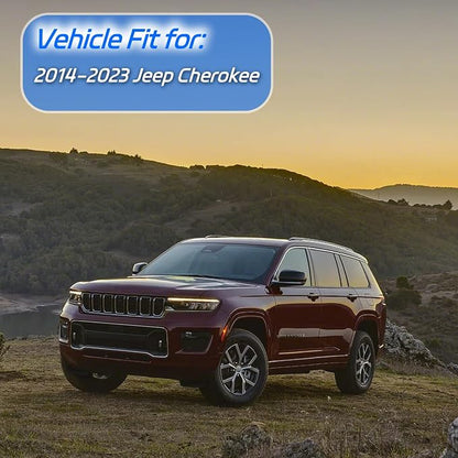 Window Rain Guards Fit for 2014-2023 Jeep Cherokee, Outside Mount Vent Window - Image 2