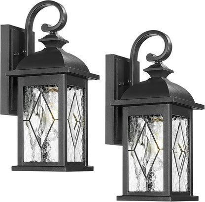 FEMILA 15" Exterior Wall Sconce, Anti-Rust Matte Black Finish by FEMILA