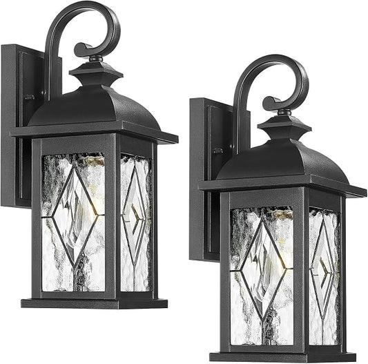FEMILA 15" Exterior Wall Sconce, Anti-Rust Matte Black Finish by FEMILA