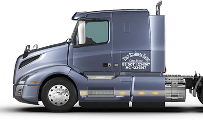 Custom US DOT Trucking Decal Stickers Tow Truck, 18 Wheeler, Van MC Number - Image 4