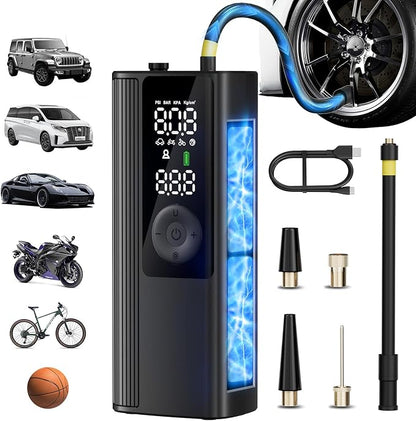 Tire Inflator Portable Air Compressor, Cordless Air Pump by ANYCASH