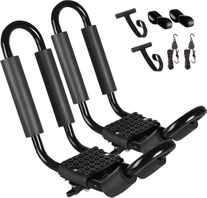 FORWODE Heavy Duty Kayak Roof Rack, 1 Pair J-Bar Kayak Rack by FORWODE