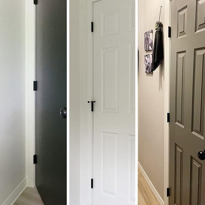 48 Pack Rounded Matte Black Door Hinges 3.5 Inch 5/8" Radius - Image 7