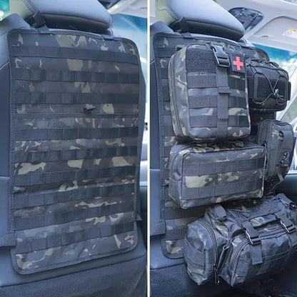 Universal Tactical Seat ​Back Organizer Vehicle Molle Panel Organizer Storage - Image 6