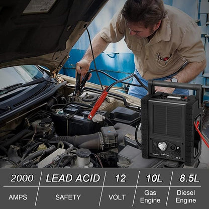 2000A Peak Car Battery Jump Starter - Image 2