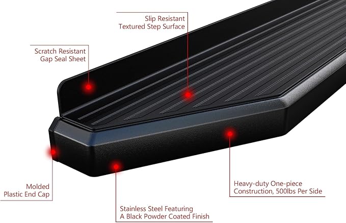 APS 6-inch Running Boards Nerf Bars Side Steps Compatible - Image 5