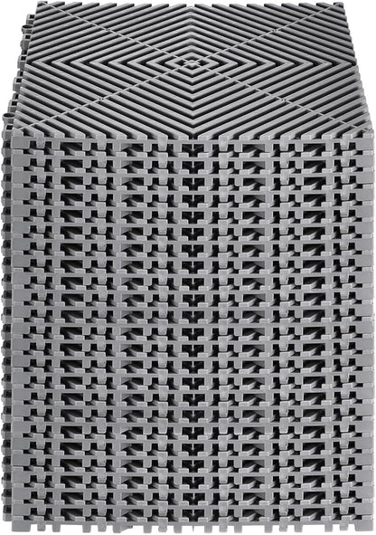 VEVOR Interlocking Drainage Mat, 12” x 12” Modular Interlocking Cushion - Image 9