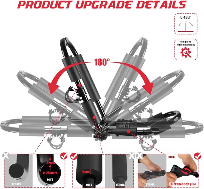 FORWODE Premium Kayak Roof Rack, 1 Pair J-Bar Roof Rack, Folding Adjustable Rack - Image 2