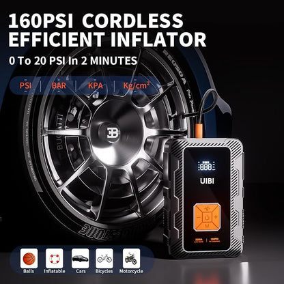 X7 Jump Starter with Air Compressor 160PSI, 3500A Car Battery Jumper Starter - Image 3