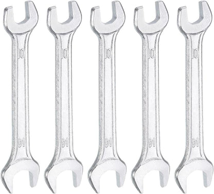 HARFINGTON 5pcs Double Open End Wrench 10mm x 14mm Metric 15 Degree Offset by HARFINGTON