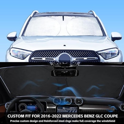 INSAUTO for GLC Windshield Sunshade Foldable Sun Shade Custom-fit for Mercedes - Image 2