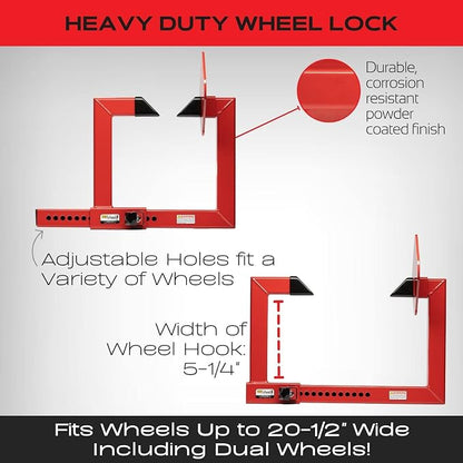 Equipment Lock Heavy Duty Wheel Lock - Image 4