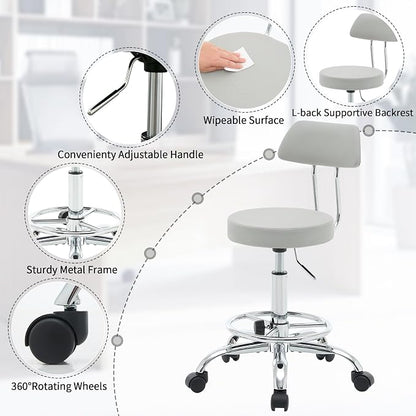 Drafting Stool Space Saving Tattoo Chair - Image 4