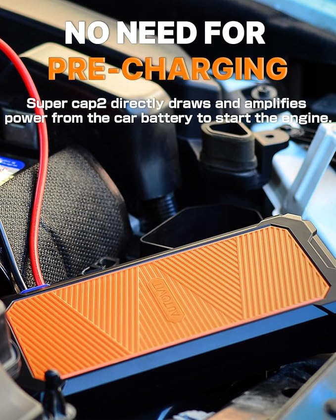 Autowit Super Capacitor Jump Starter, 12V Batteryless Portable Jump Box - Image 3