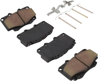 Premium Semi-Metallic Front Brake Pads Compatible - Image 2
