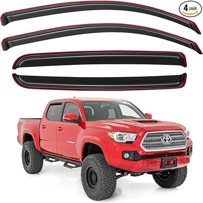 in-Channel Window Visors Rain Guards by YQAUTEC