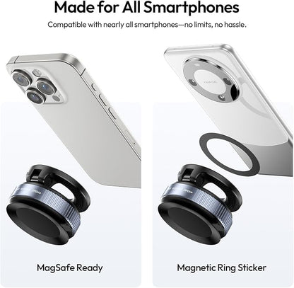 ULANZI SK-25 Car Phone Holder for Magsafe, Vacuum Suction Cup Magnetic Phone - Image 7