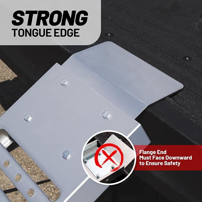 Rockland 72" x 9" Steel Truck Ramps, 1000 LBS Capacity, Portable Trailer Ramps - Image 4
