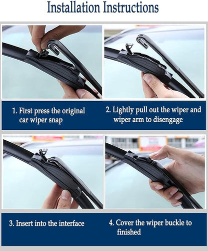 3Pcs Windshield Wipers for Chevrolet Chevy Trailblazer 2002-2006, Chevrolet - Image 8