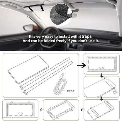 Car Sun Visor Vanity Mirror, - Image 6